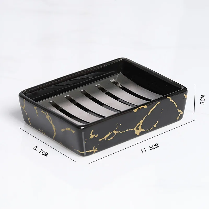 1 vnt Keramika Vienspalvis Muilo indas šiaurietiško stiliaus kvadratinis muilo laikiklis Virtuvės laikymo indas Namų vonios kambario reikmenys padėklas