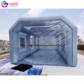 Price 2020 New Arrival Inflatable Car Paint Booth Outdoor Inflatable Spray Booth Tent With Two Blowers