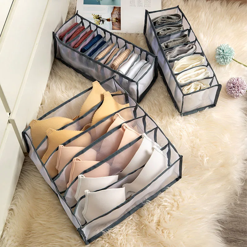 Storage-Box Underwear Closet-Organizer Drawer Space-Saving Women Washable Home for Sock