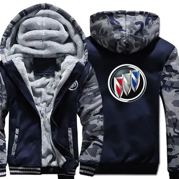 

Winter male hooded Buick sweatshirt for new arrived male thickening coat big yards men's jackets