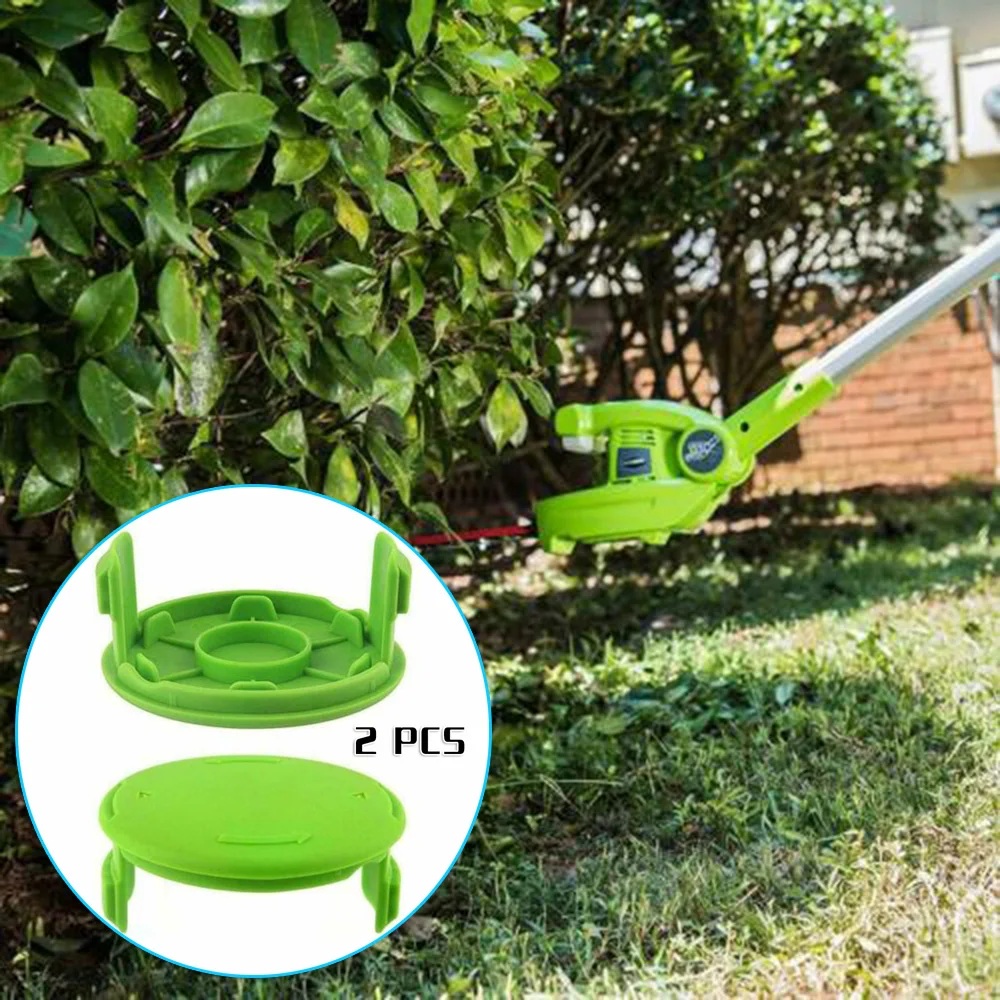 2pcs Trimmer Spool Cap For 3411546a 6 GreenWorks .065 Grass Cutter