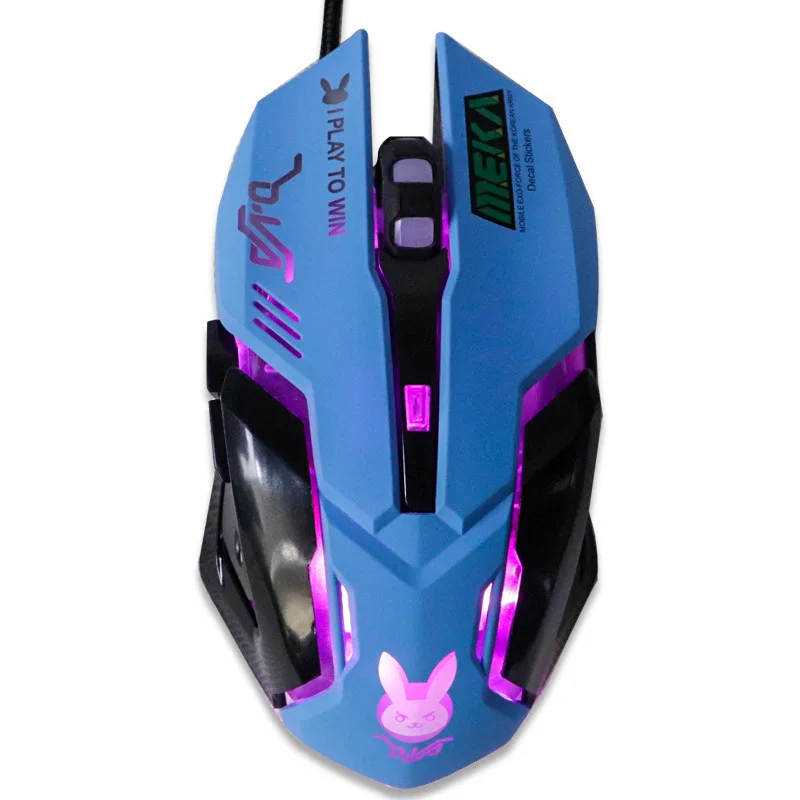 computer mouse wireless USB Wired Gaming Mouse Pink Computer Professional E-sports Mouse 2400 DPI Colorful Backlit Silent Mouse for Lol Data Laptop Pc best pc gaming mouse Mice