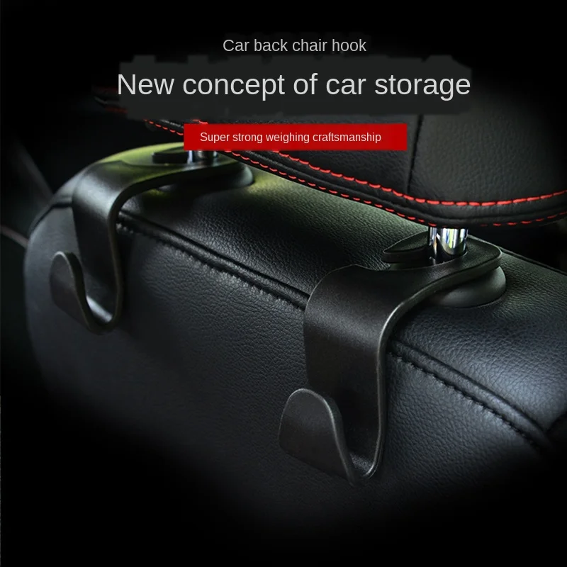 2 Pieces Car Seat Hook 15kg Bearing Rear Seat Hook Headrest Hanger Storage Hooks For Grocery Bag Automotive Products Supplies