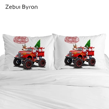 

3D Cartoon Pillow Case for Children/Baby,2 PCS Kids Pillowcase 45x45/50x70,Decorative Pillow Cover Bedding Merry Christmas