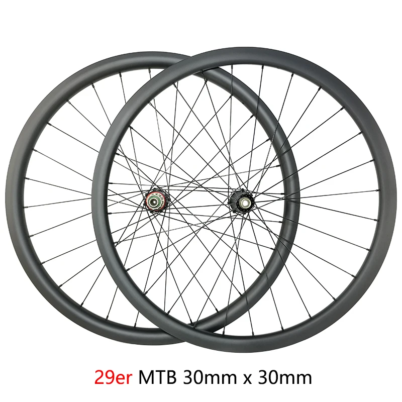 29er MTB XC 30mm carbon BOOST wheels deep clincher tubeless Pillar 1420 spoke Novatec D791SB D792SB D902SB DT SWISS0 Boost | Спорт и