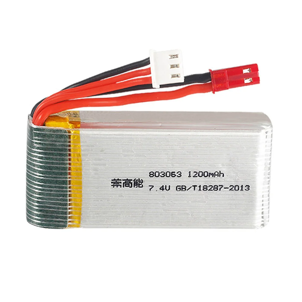 7 4 в 1200 мАч 2S 803063 30C Lipo батарея JST разъем с зарядным устройством для Yi zhang X6 H16 MJX X101 X102