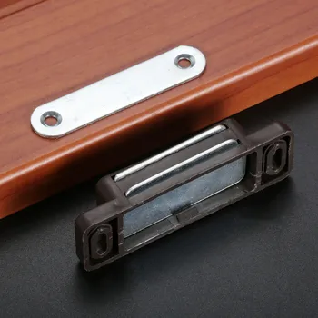 DRELD 7425mm Magnetic Door Catches Kitchen Cupboard Wardrobe Cabinet Latch Catch with Screws Cabinet Hardware