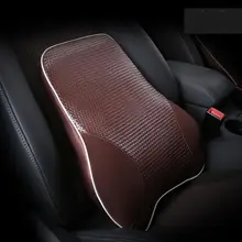 Yiwa Автомобильная поясничная Подушка для спины, хлопковая Автомобильная подушка с эффектом памяти