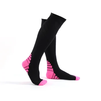 

Summer Unisex Compression Socks for Women Men Athletic Cycling Running Ski Traveling Swimming Over the Calf