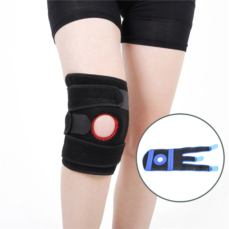 

Outdoor sports protective gear for men and women sports knee pads Silicone shock absorber adjustable riding warm knee pads