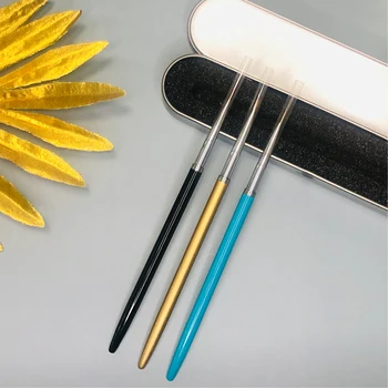 

UsDaer Nail liner brush with Acrylic handle Sculpture Carving pure color Brush Powder Flower Shaping Painting