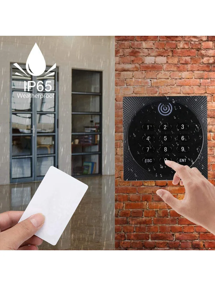 Door Access Controller Reader Keypad Password Rfid Wiegand 26 34 125khz 13.56mhz IC ID Card Reader Access Control System