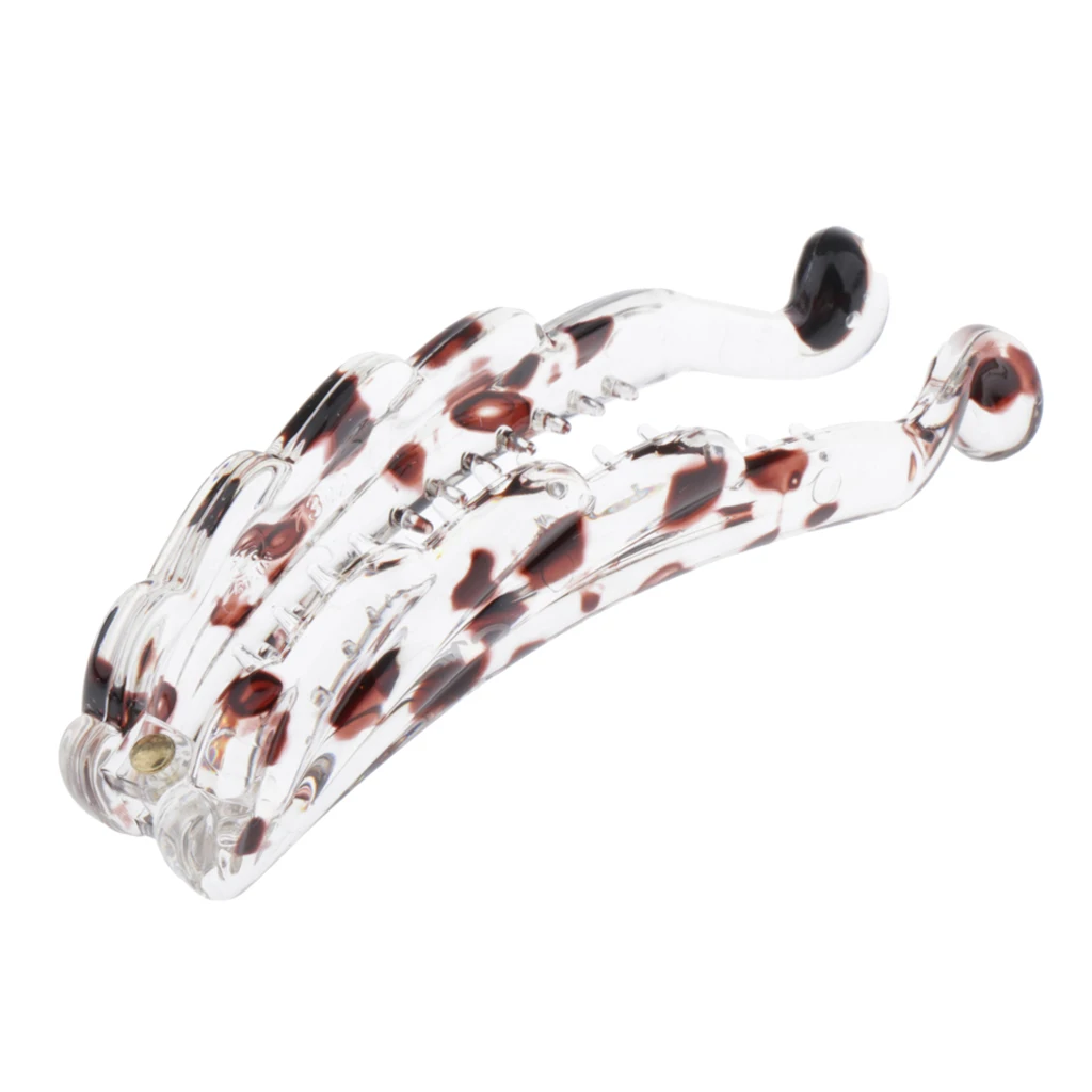 Large Banana Hair Clips, Vintage Dotted Resin Hair Grip Combs, Hair Accessories for Women and Girls - Various Colors