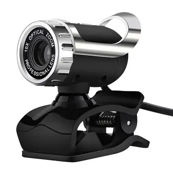 

USB Webcamera HD 12MP 360 Degrees Digital Video with Microphone Clip CMOS Image for Computer PC TV Box