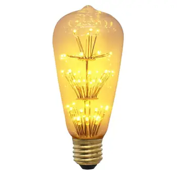 

Led Starry Light Bulb ST64 Fireworks Lamp Retro Decorative Lamp for Home Hotel