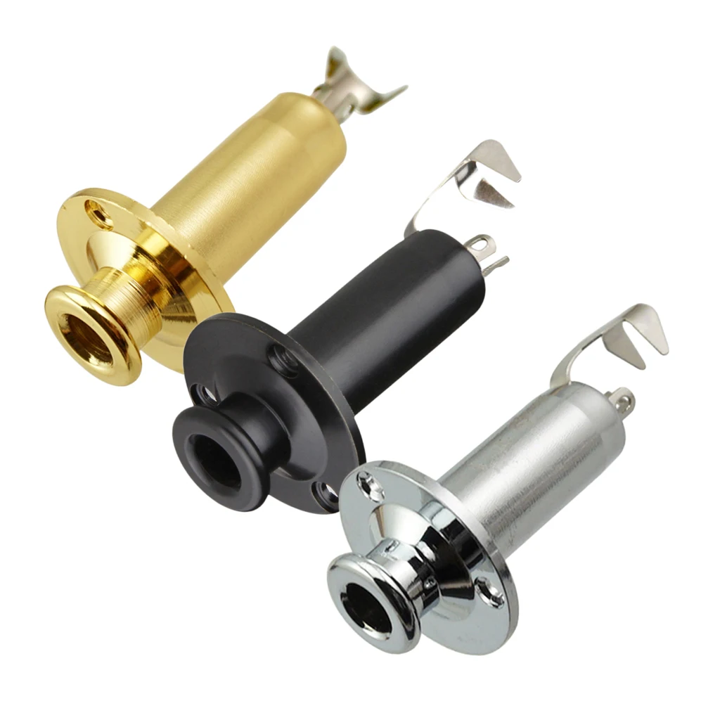 Removable Jack End Pin Output Input Jack Strap Sockets Guitar Tool for Acoustic Electric Guitar 1/4''
