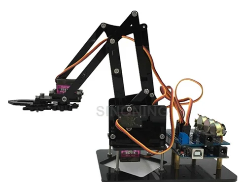 DIY акриловый робот рука робот коготь arduino комплект 4DOF Обучающий набор