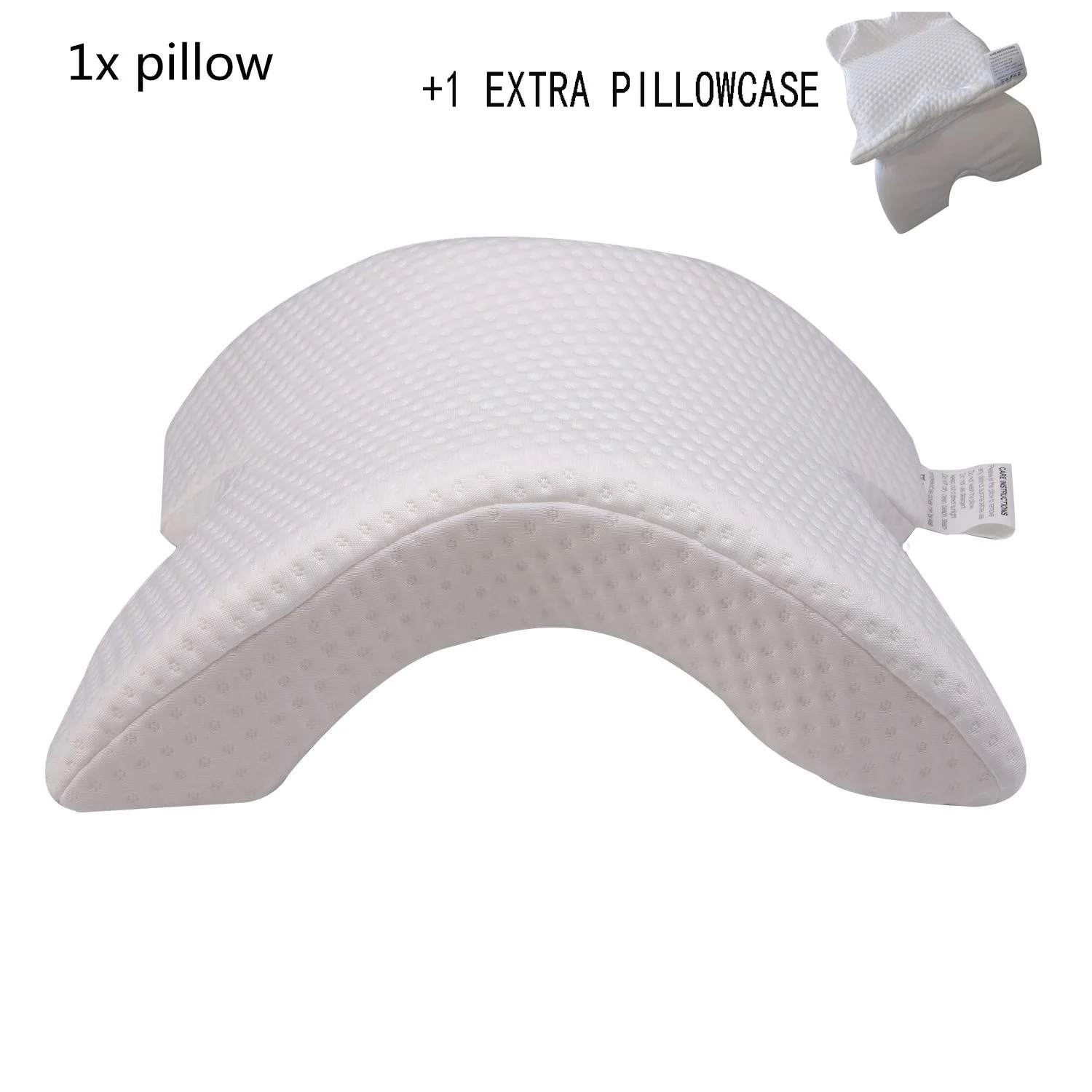 1x pillow n case Подушка из пены с эффектом памяти, подушка для здоровья, подушка для шеи, подушка для пар, анти-давление, подушка для рук, ледяной шелк, медленный отскок, Ортопедическая подушка для дома - Цвет: 1x pillow n case
