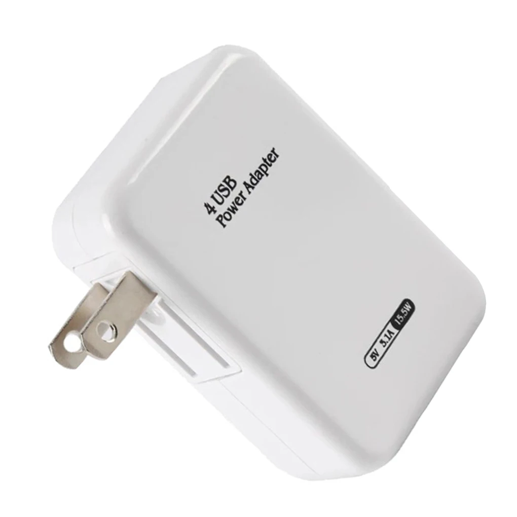 Elenxs USB зарядное устройство Замена для iPhone samsung Android 5V 4 порты, для мобильных телефонов Универсальный адаптер быстрой зарядки стены