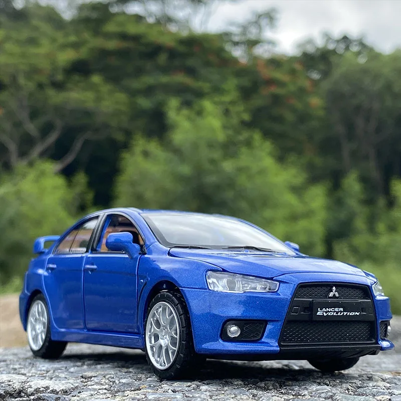 1:32 Mitsubishis Lancer Evo X 10 Alloy Car Model Diecast Metal Toy Vehicle Car Model Simulation Sound Light Collection Kids Gift 4