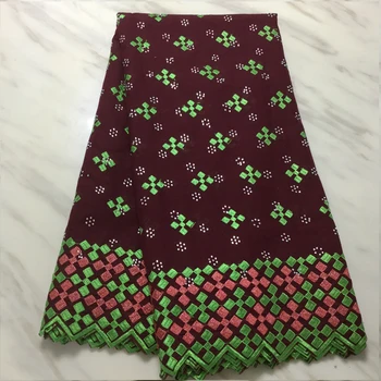 

2019 Latest Swiss Voile Lace In Switzerland High Quality Nigerian Cotton Dry Lace Women Embroidery Swiss Voile Lace Fabric