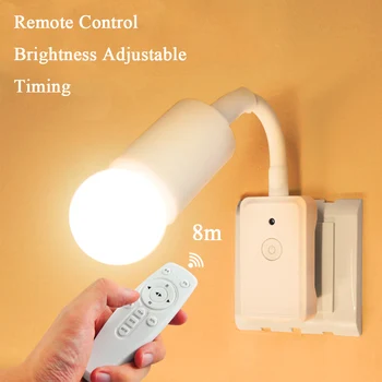 

Remote Control 8m LED Night Light Baby Feeding Light Timing Brightness Adjustable Lamp For Home Office Corridor Toilet Bedroom