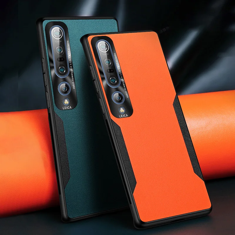 

For Xiaomi Mi 10 Pro Lite Case FAYAHA Original Luxury Leather Shockproof Ultra Thin Back Cover For Mi 10 Pro Lite Case