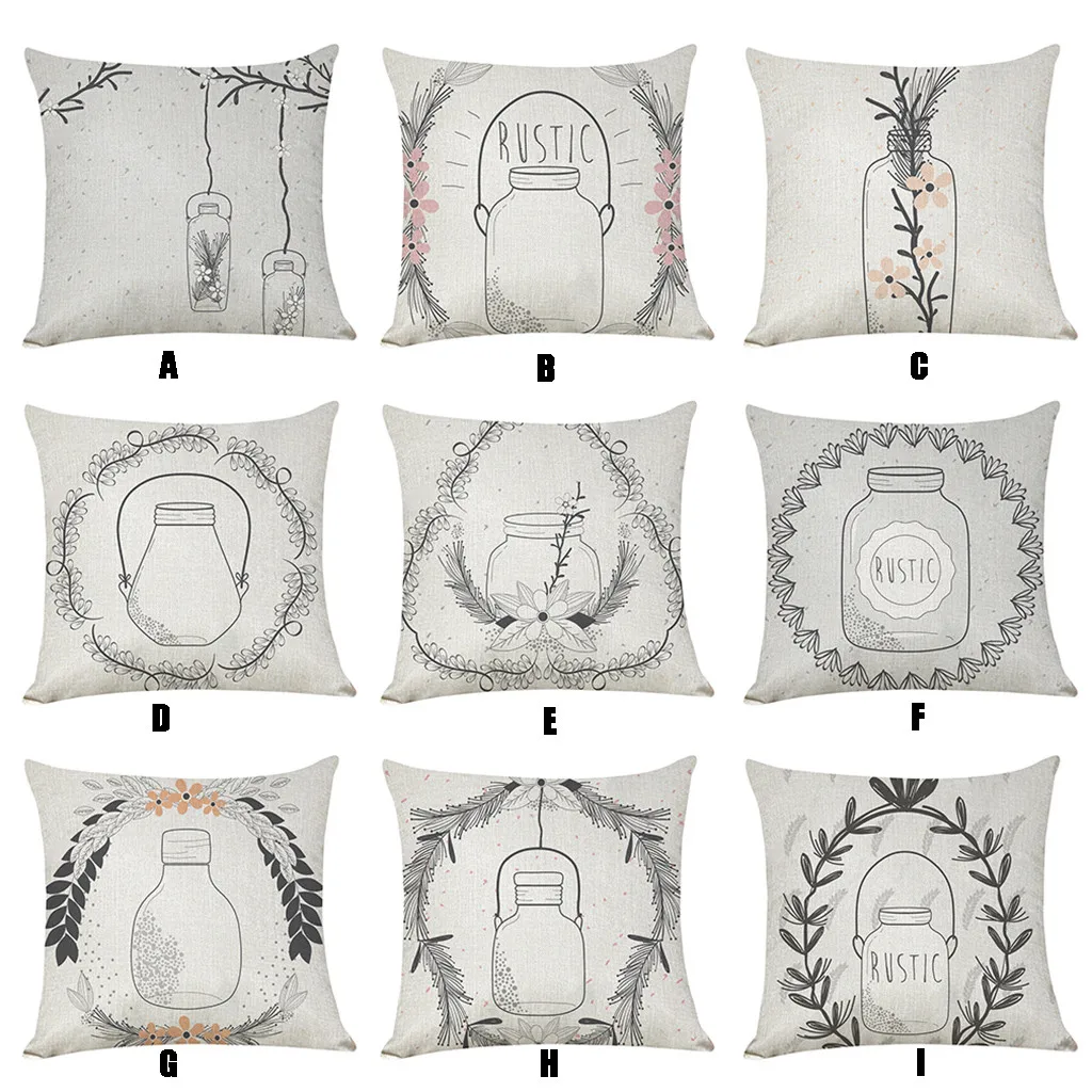 

Christmas Decorative Pillowcases Polyester Merry Christmas Santa Claus throw Pillow Case Cover Elk Pillowcase poszewka#B