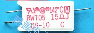 RWT05 15RJ 142C с температурной защитой сопротивление цемента 15 Ом 5% 142 ℃ 3 фута! |