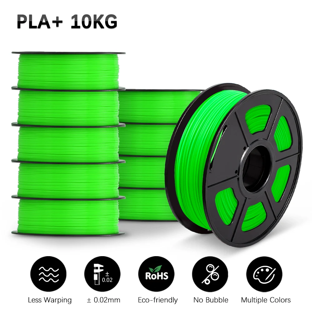 SUNLU PLA 3D Printer Filament 10 Rolls/Set PLA PLUS 3D Filament Bulk Sale 3D Printing Materials For 3D Pen best pla filament 3D Printing Materials