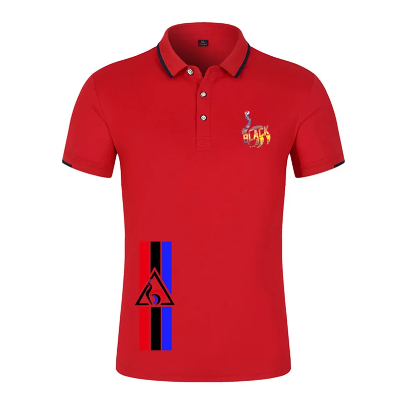 Summer Men's Clothing Golf Short Sleeved Lapel Sports T Shirt Cotton