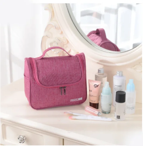 rose pink Многофункциональная косметичка для путешествий, женские косметички, косметички, органайзер для туалетных принадлежностей, водонепроницаемые женские футляры для хранения косметики - Цвет: rose pink