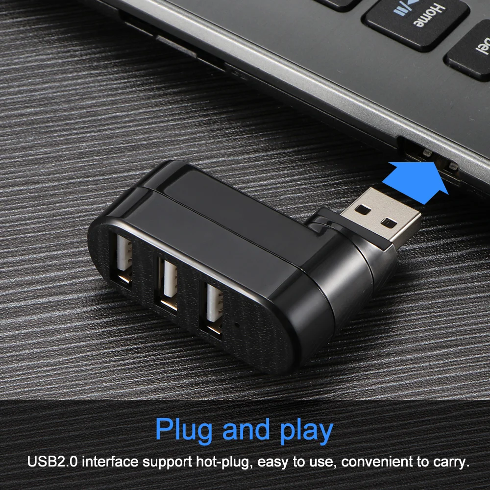 Разветвитель концентраторы usb хаб мини USB 2 0 Hi Скорость 3 Порты и разъёмы