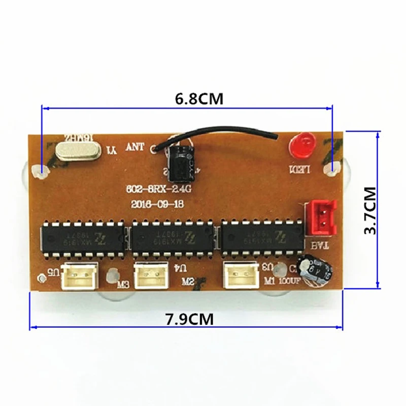 DIY сборная игрушечная Автомобильная радиоуправляемая система 6CH 2,4G пульт дистанционного управления RC 3V передатчик 3,6-8,4 V плата приемника Расстояние 100 м