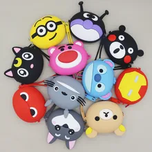 Женский чехол для денег силиконовый ID держатель для карт милый мультяшный кошелек для девочек кредитный держатель для карт маленький мешок для монет кошелек покемон