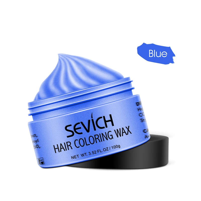 blue Унисекс DIY светильник Серый Серебряный постоянный крем для волос временный Стайлинг 8 цветов - Цвет: blue
