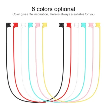 

Wireless Earphone String Rope Line Fashion Silicone Neck Strap for Apple Airpods Anti-lost Rope Silicone Lanyard 2 Generation