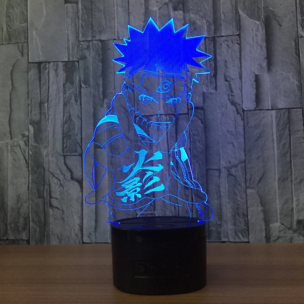 Ботинки в стиле аниме NARUTO лампа 3D Детский Светильник игрушка новизны лампы 7
