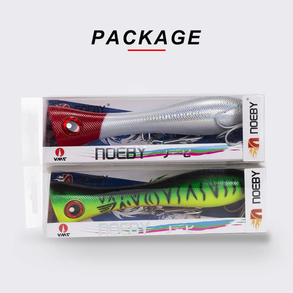 Noeby NBL9247 poppers leurre p che жесткая наживка 205 мм 133 г Топ воды один кусок wre для морской рыбалки тунец 3x hooks крючки