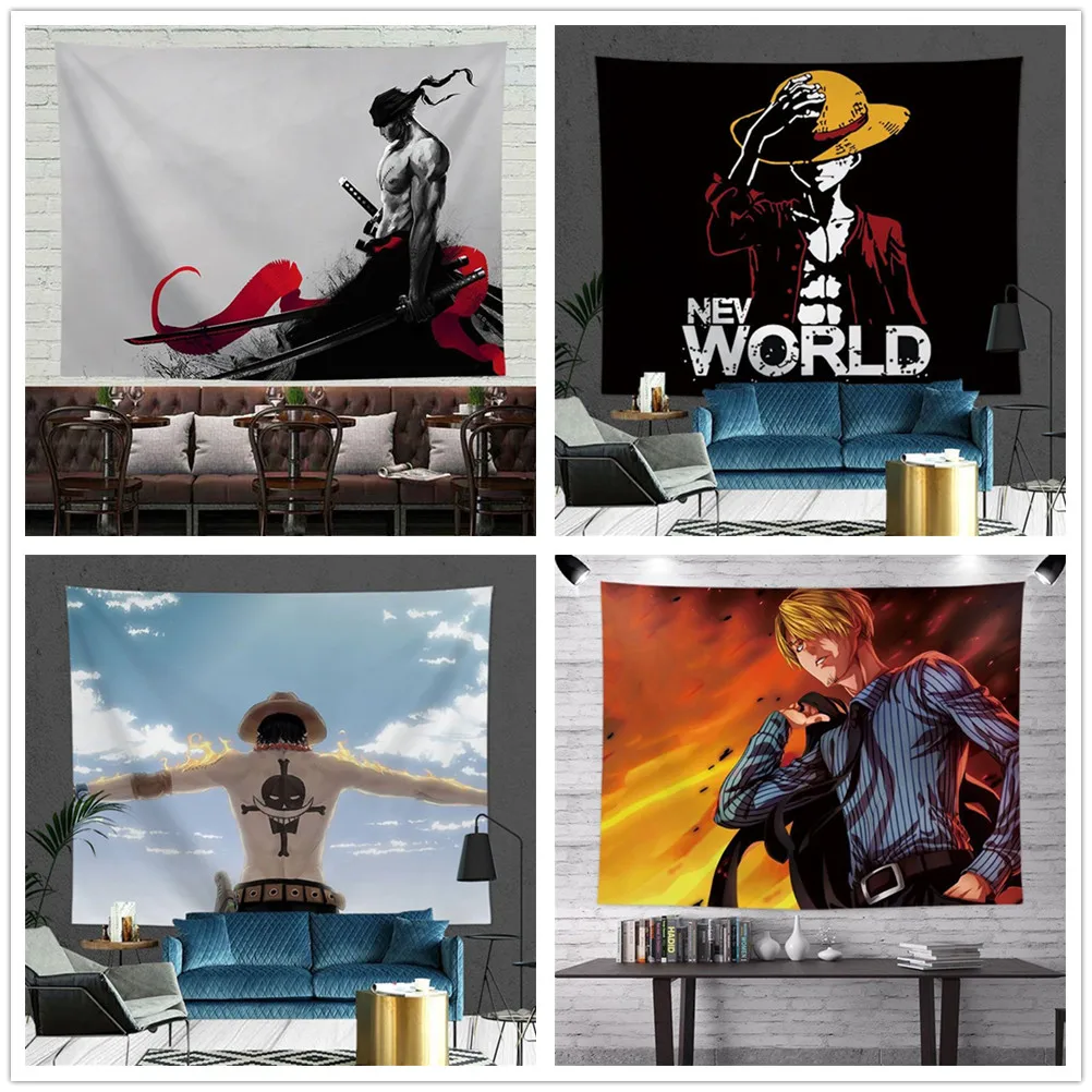 Background Cloth Wall Hanging Bedside Room Decor Tapestry Anime One