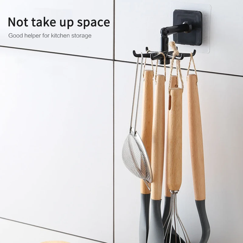 Keuken Haak Multifunctionele Haken 360 Graden Gedraaid Draaibare Rack Voor  Organisator En Opslag Lepel Hanger Accessoires