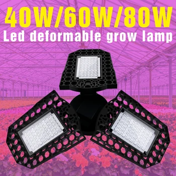 

Led Plant Growing Lamp E27 Phyto Light 40W 60W 80W Full Spectrum Led Bulb 220V Fitolampy E26 Indoor Grow Tent Box Led Grow Light