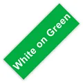 White on Green