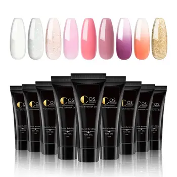 

15g New 2020 Nail Art Tips Quick Building Poly Gel For Nail Extension Manicure Soak Off Gel Paint Camouflage Glue Nail Supplies