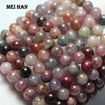 

Meihan Natural ( 1 bracelet/set) rare colorful spinel 7-7.5mm smooth round loose beads stone for jewelry making DIY design