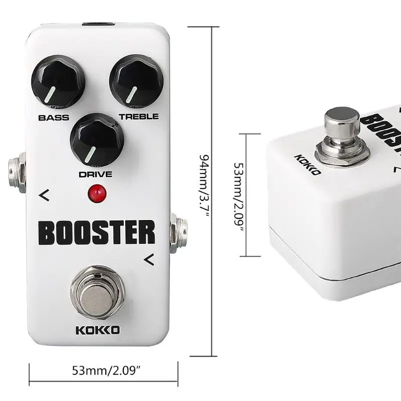 Mini Electric Guitar Effector Monoblock FBS-2 Booster Mode Two-Stage EQ Q6PB