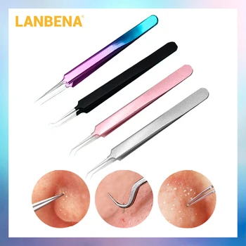 

LANBENA Blackhead Remover Stainless Needles Pimple Pore Cleaner Acne Extractor Care Beauty Tools 3pcs