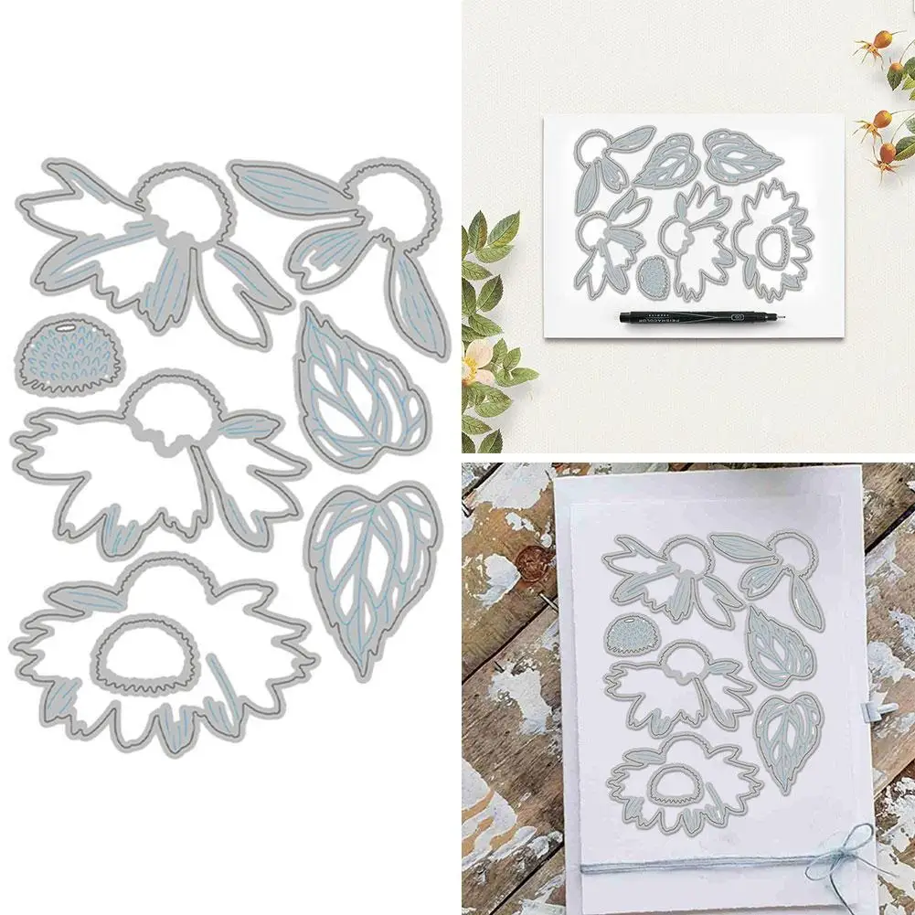 

Spring Plant Flower Leaf Patterns New Metal Cutting Dies For DIY Greeting Card Decoration Scrapbooking No Clear Stamp Set