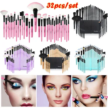 

32Pcs/Set Makeup Brushes Set Eye Shadow Blending Eyeliner Eyelash Eyebrow Brushes For Makeup Professional Beauty Tools DROPSHIP