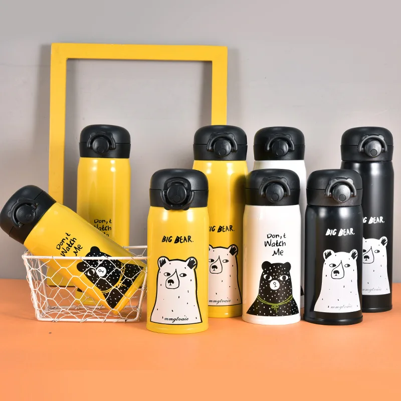 Goede ZOOOBE 350 500ML Thermos Mok Double Wall Rvs Thermos Cup Thermosflessen Reizen Koffie Mok Thermocup voor kids Gift